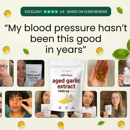Vitas Aged Garlic Extract - 7500mg Odorless