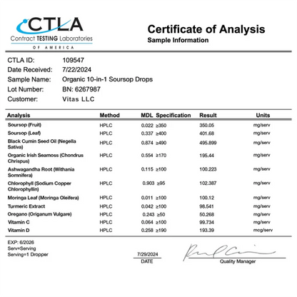 Vitas 10-in-1 Soursop Extract Drops