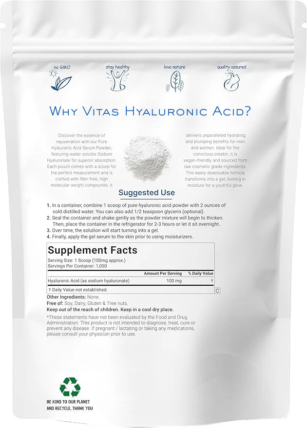 Vitas Hyaluronic Acid Powder