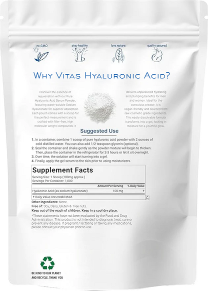 Vitas Hyaluronic Acid Powder