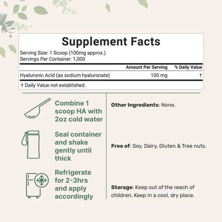 Vitas Hyaluronic Acid Powder