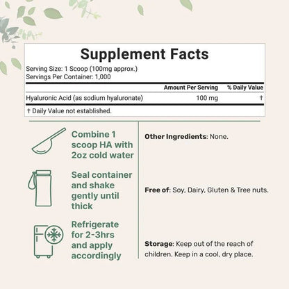 Vitas Hyaluronic Acid Powder